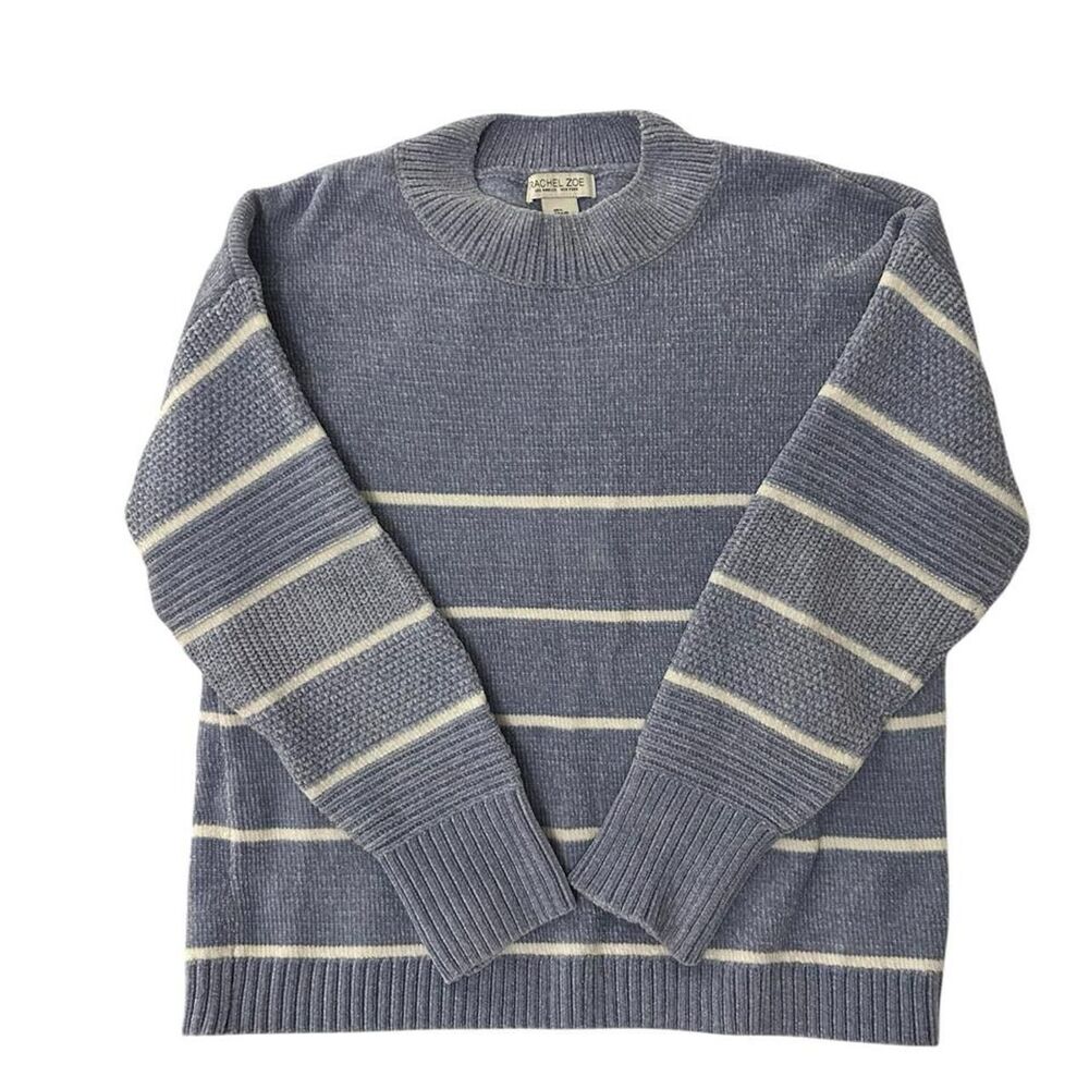 Rachel Zoe Women's Lavender / White Striped Sweater